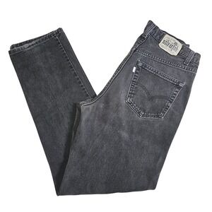Levis Vintage Silvertab Black Denim Jeans Size 32x33 VTG Y2K